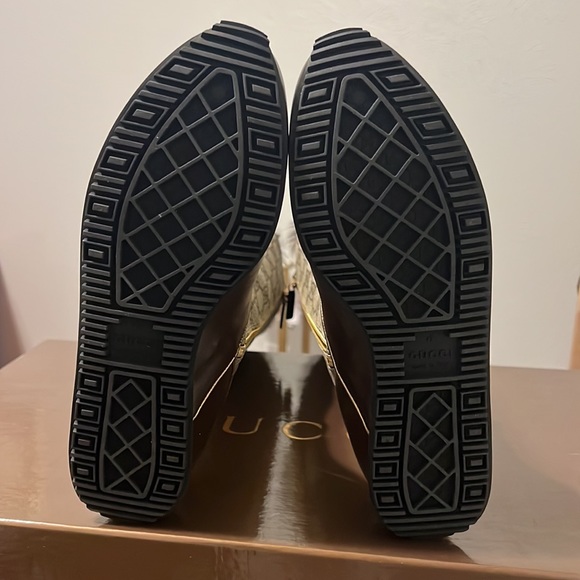 Gucci GG Monogram Leather/Canvas Boots - Picture 8 of 12